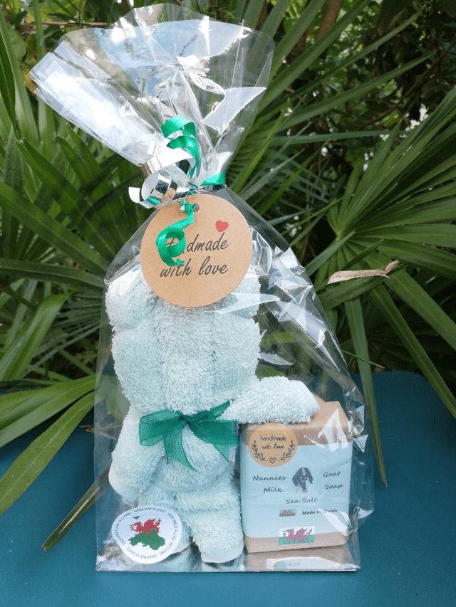 Flannel Bear and Soap 