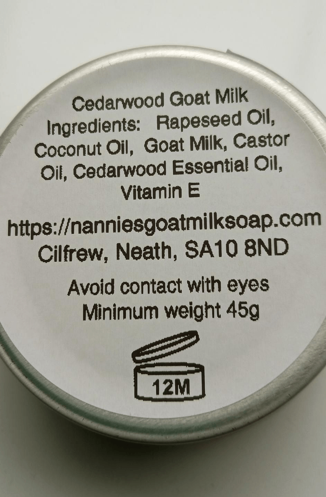 Cedarwood Shave Soap Tin