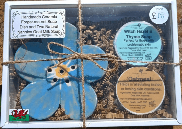  Ceramic Flower Soap Dish Gift Set