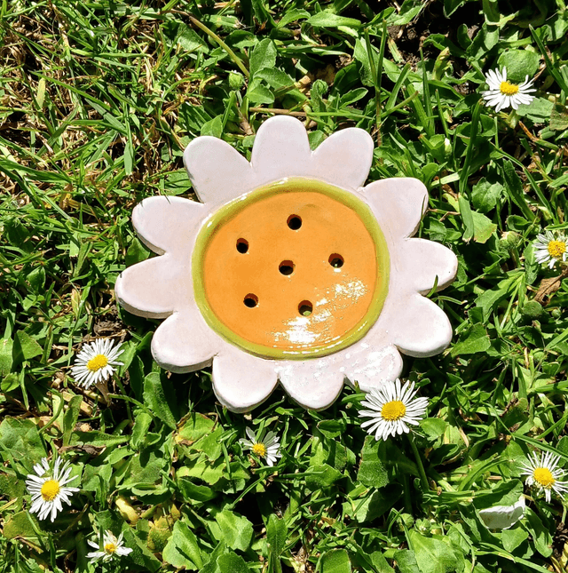  Ceramic Flower Soap Dish Gift Set
