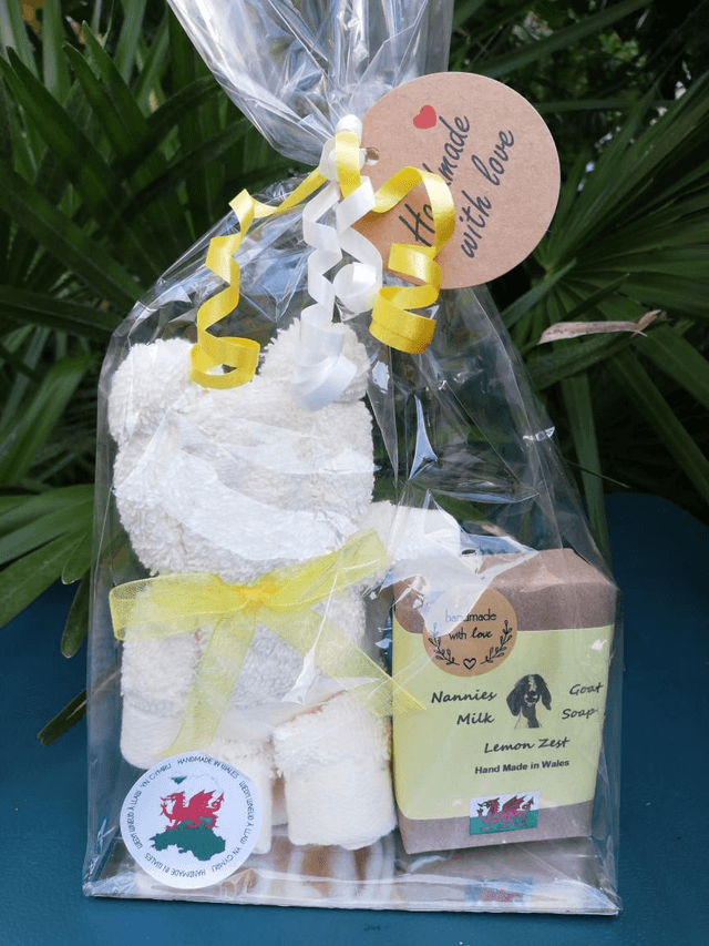 Flannel Bear and Soap 