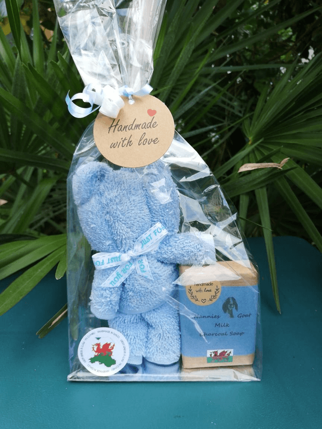 Flannel Bear and Soap 